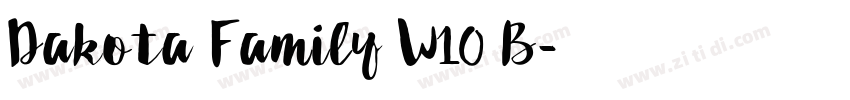 Dakota Family W10 B字体转换
